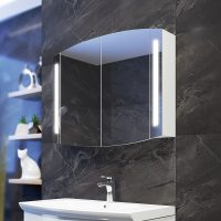 Шкаф за баня с огледало Амаро интериор