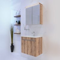 Комплект шкафове за баня Ели дървесен интериор