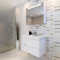 Комплект шкафове за баня Монако интериор